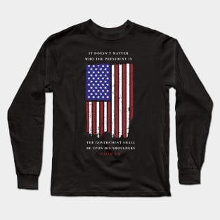 The Government Shall Be Upon His Shoulders Christian Tshirt Long Sleeve T-Shirt